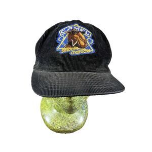 Vintage 80s Joe Camel Corduroy SnapBack Hat